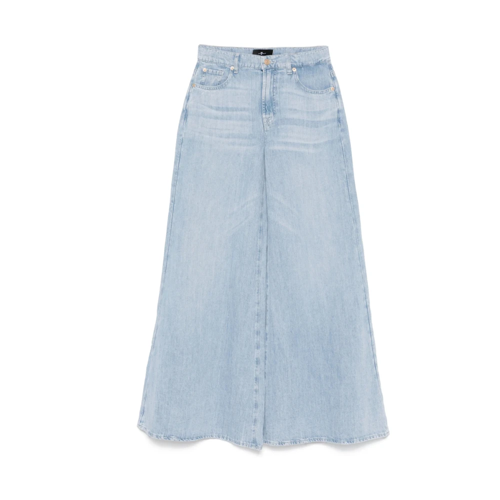 7 For All Mankind Lichtblauwe Klassieke Vijf Zakken Jeans Blue Dames