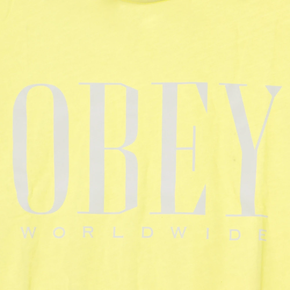 Obey Schaak Koning Geel Dames T-shirt Yellow Heren