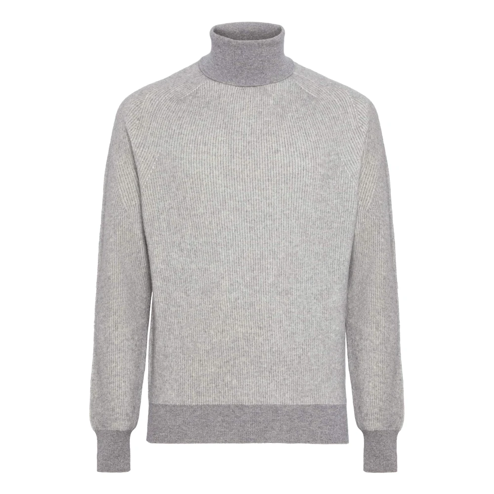 Boggi Milano Merinoull polotröja med polokrage Gray, Herr