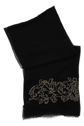 Sidenscarf med kristalllogobroderi