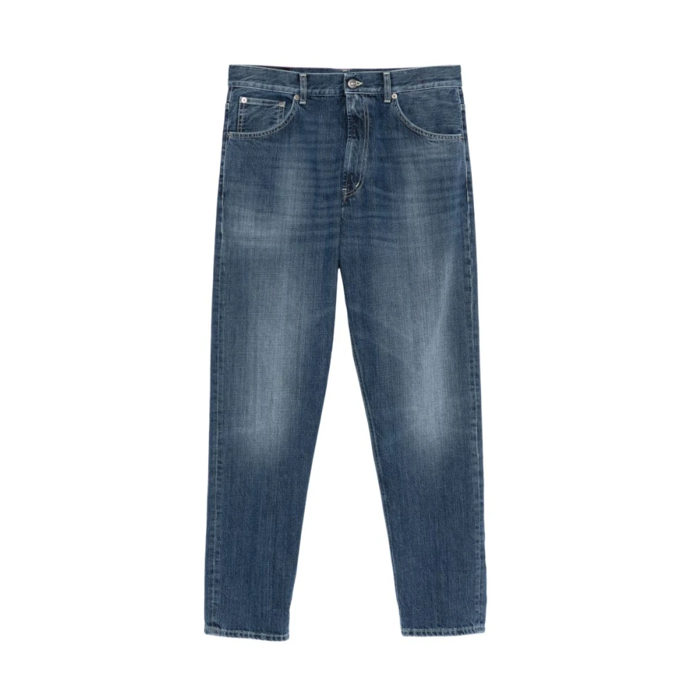 Dondup Men's Blue Straight Fit Jeans, W35, Paco Loose-Fit Jeans