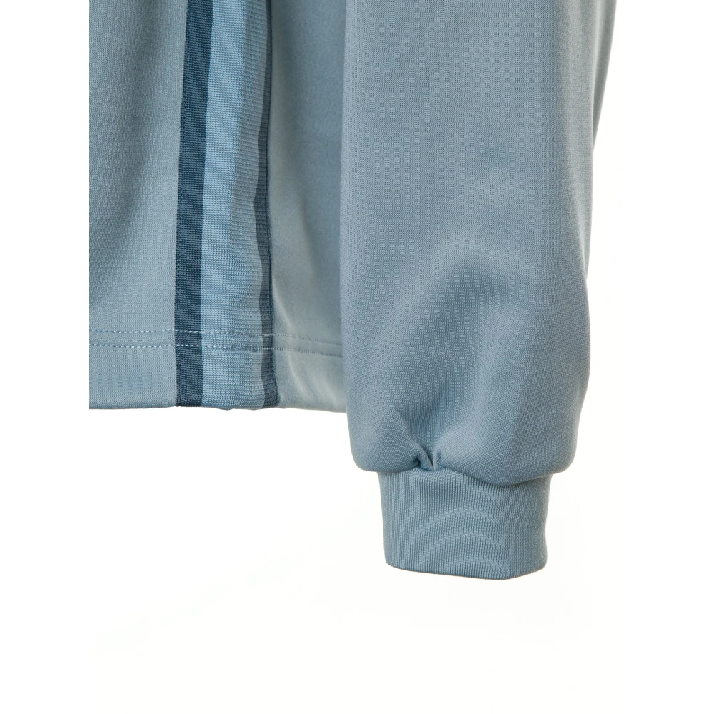 Carhartt WIP V-hals Gebreide Sweatshirt met Gestreepte Mouwen Blue Heren