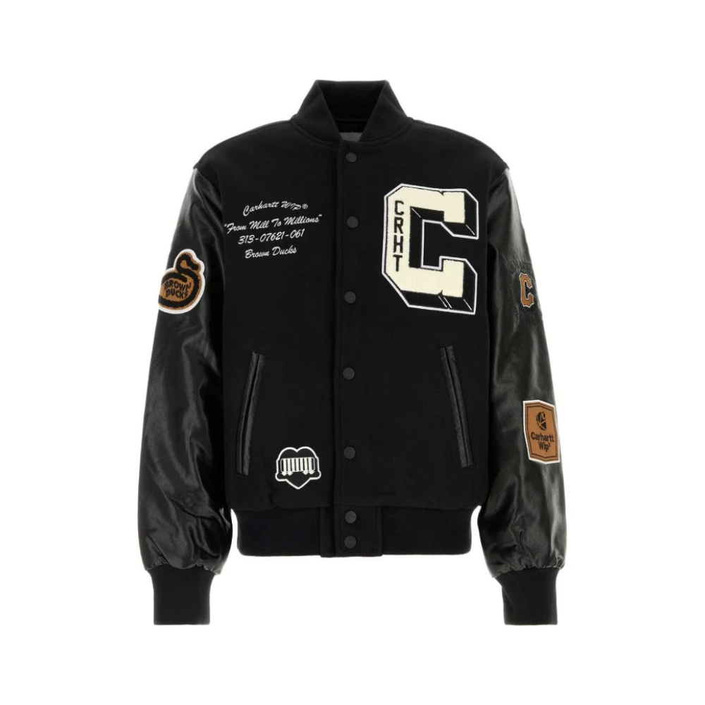 Carhartt WIP Bruine Eenden Bomberjack Black Heren