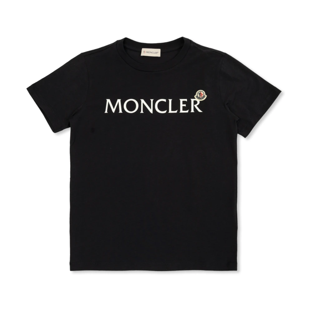 Moncler Unisex Kids Blue T-Shirts,, T-Shirt With Logo Size 10 Y