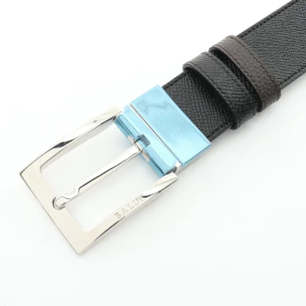Bally Pre-owned Leather belts Black Heren