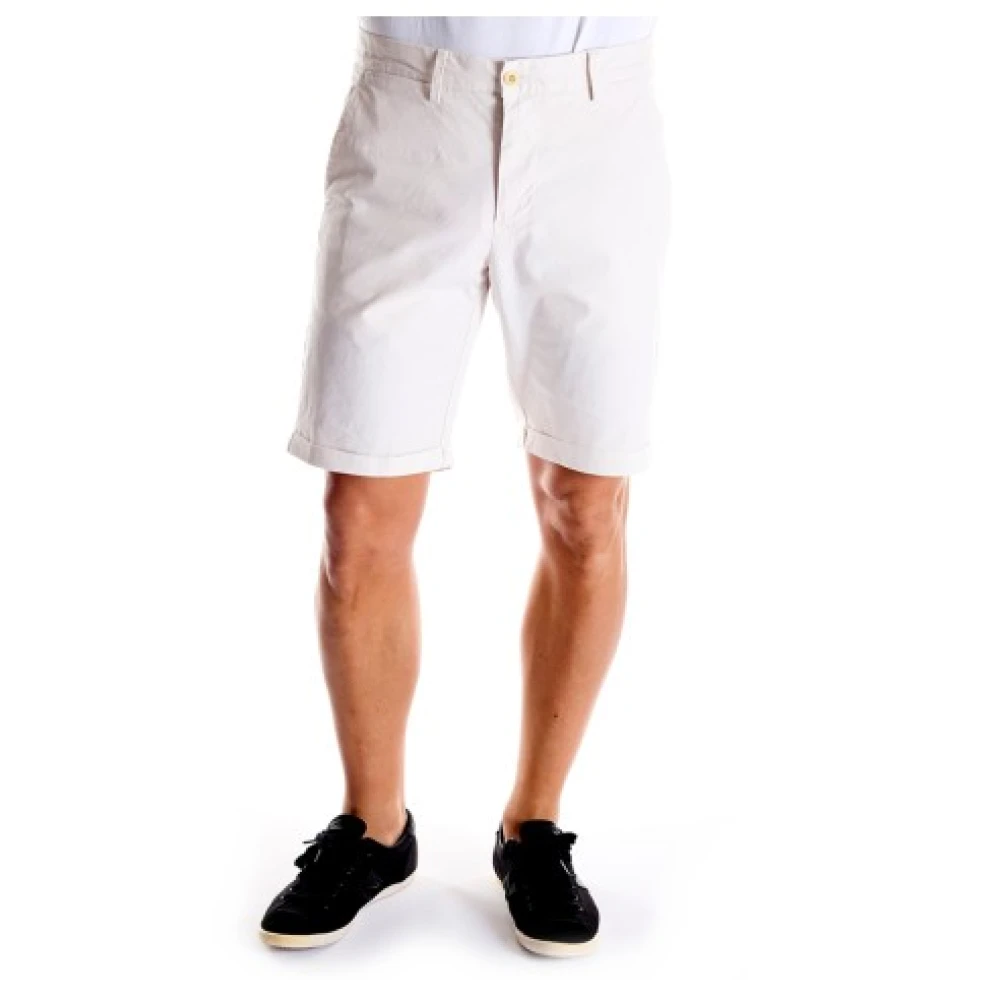 Gant Zongebleekte Casual Shorts White Heren