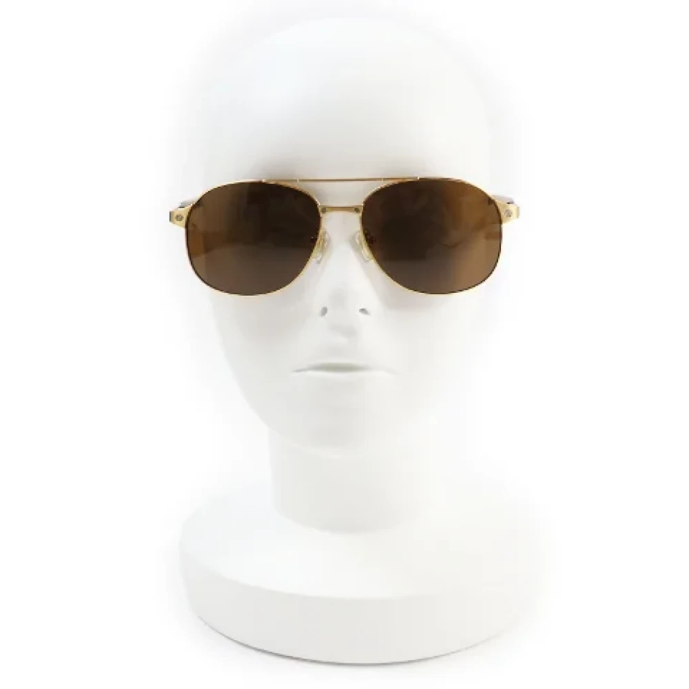 Cartier Vintage Pre-owned Glass sunglasses Yellow Heren