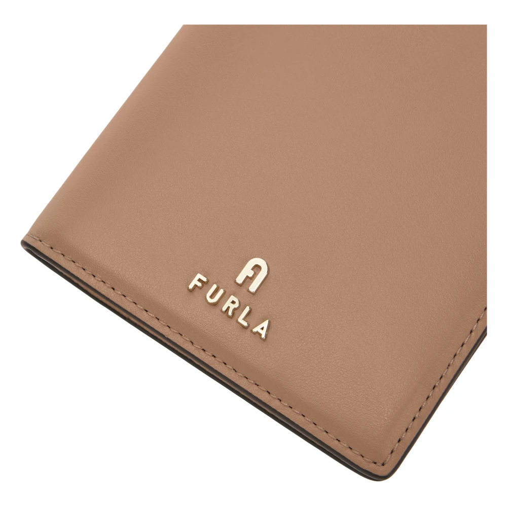 Furla Camelia Paspoorthouder Beige Dames
