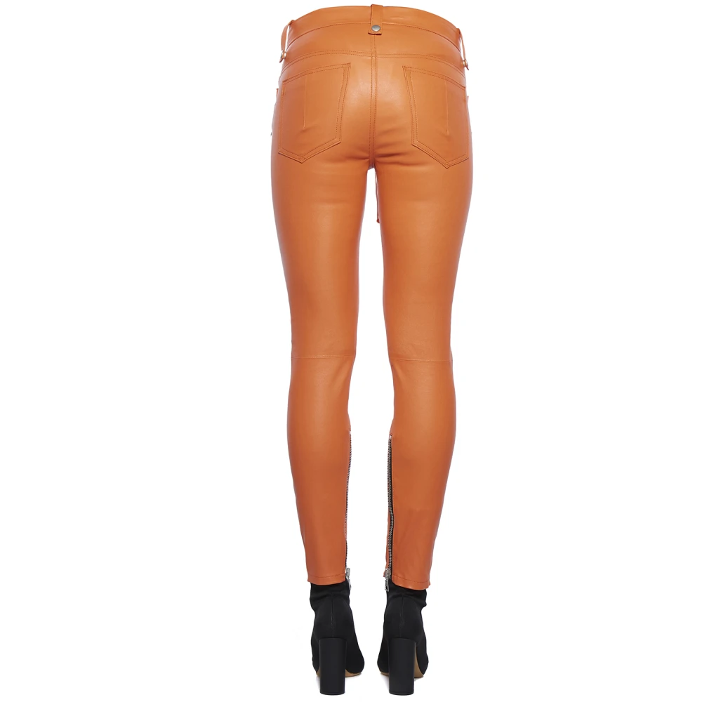 Unravel Project Slim-fit broek Orange Dames