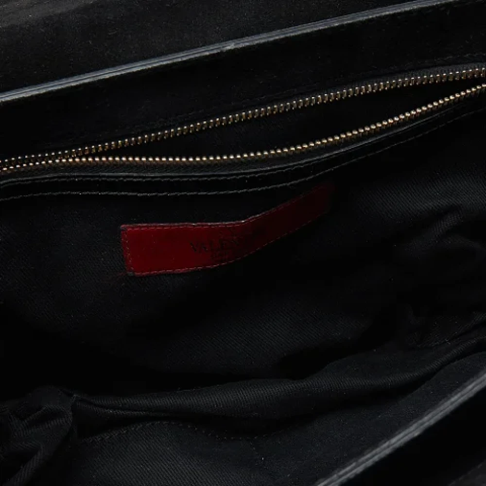 Valentino Vintage Pre-owned Leather shoulder-bags Black Dames