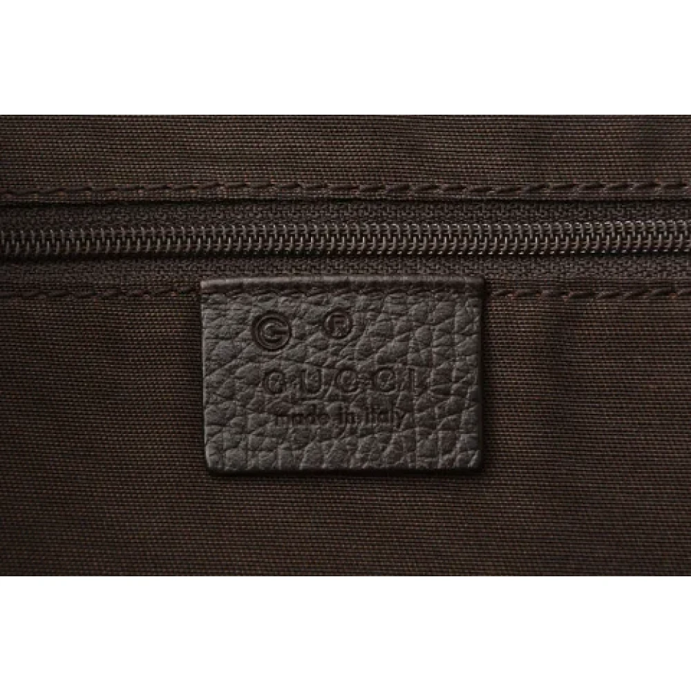Gucci Vintage Pre-owned Leather handbags Brown Dames