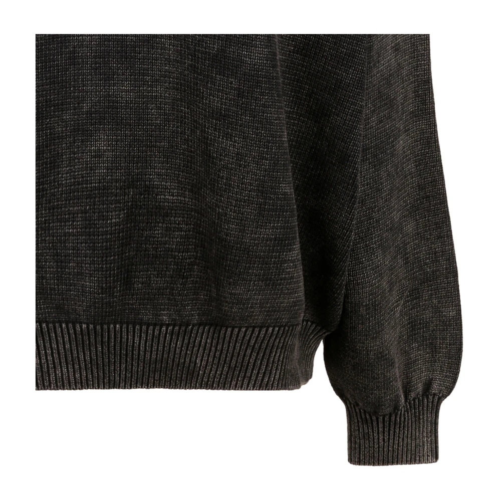 alexander wang Zwarte Logo In Reliëf Trui Sweaters Brown Dames
