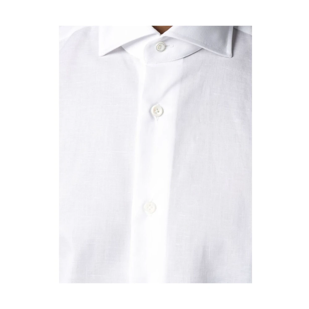 Mazzarelli Casual Shirts White Heren
