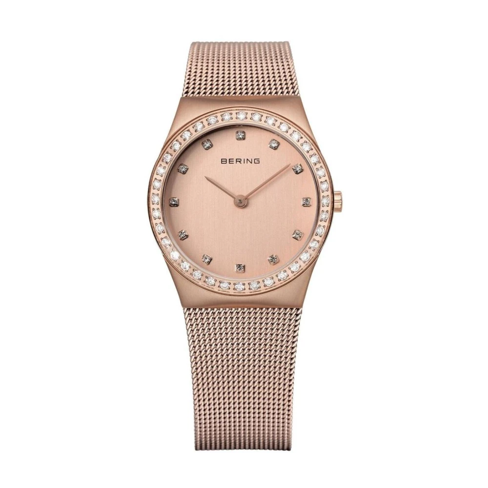 Bering Women's Pink Stainless Steel Dress Watch