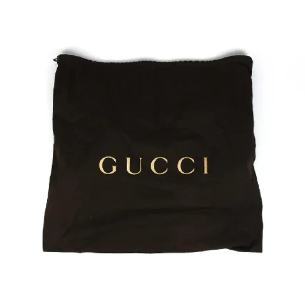Gucci Vintage Pre-owned Fabric gucci-bags Beige Dames