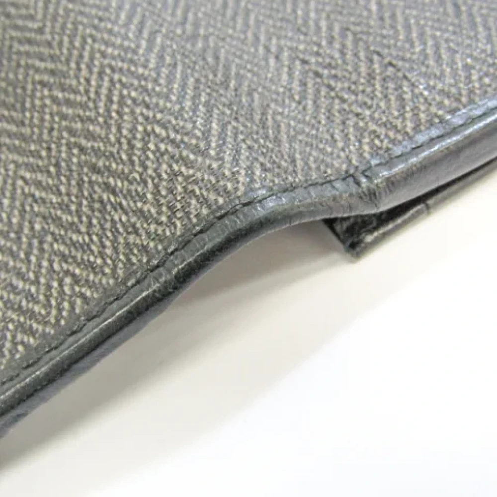 Bvlgari Vintage Pre-owned Leather wallets Gray Dames