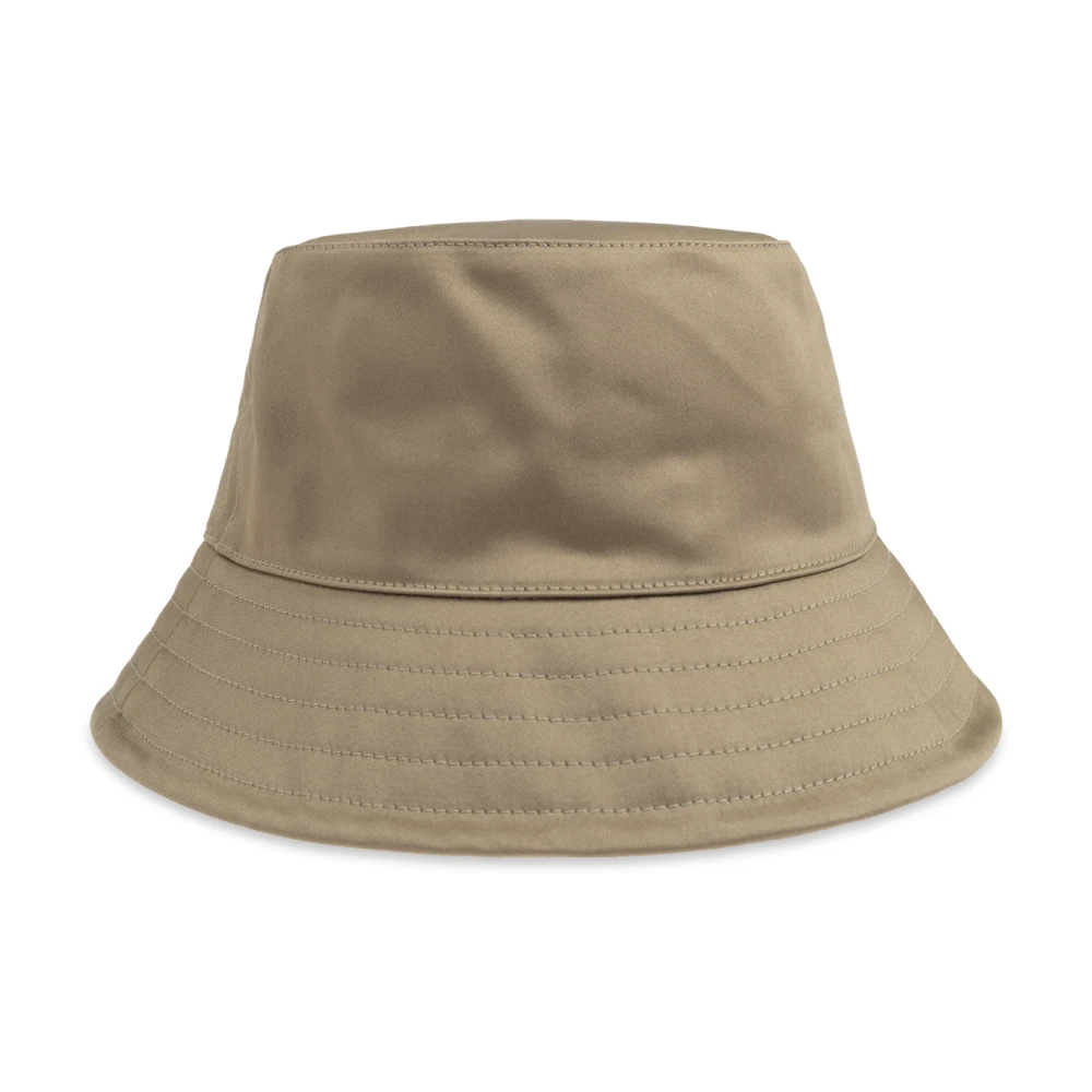 Ami Paris Hoed met logo Beige Unisex