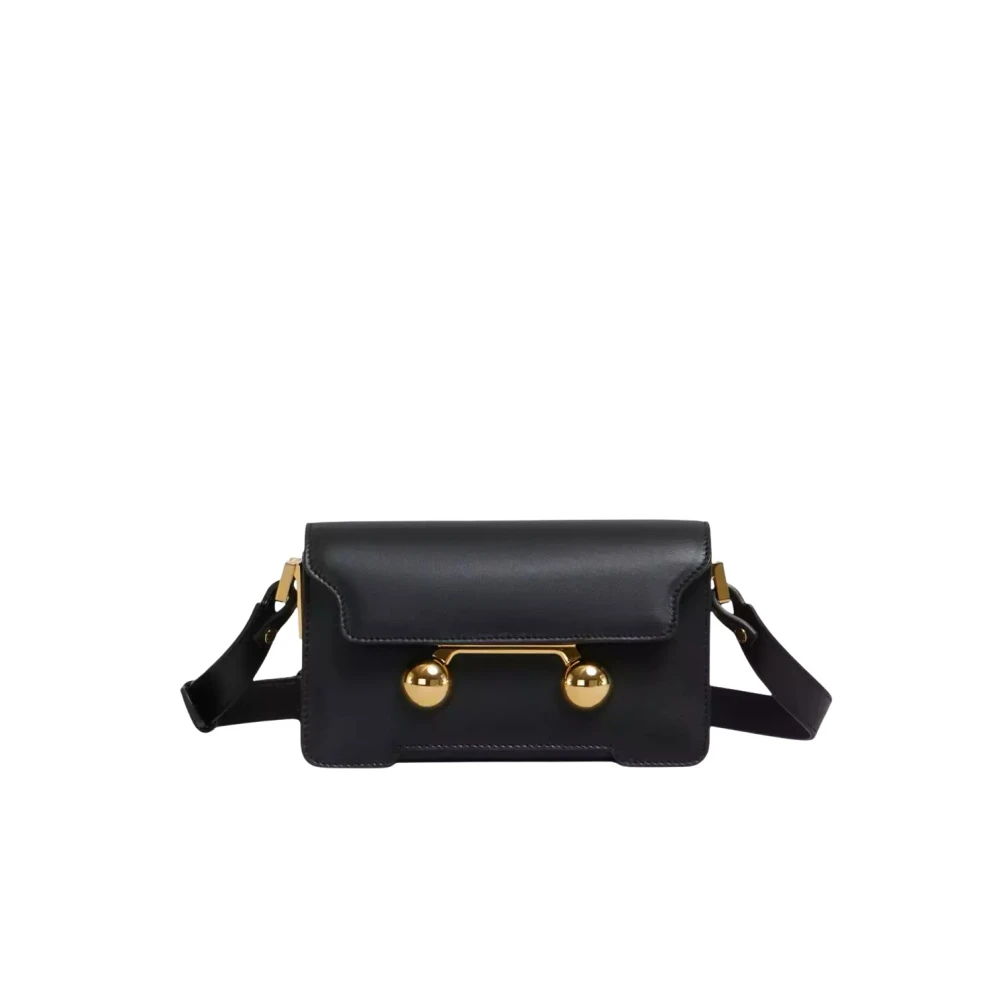 Marni Women's Black Cross Body Bags, One Size, Trunkaroo Mini Handbag