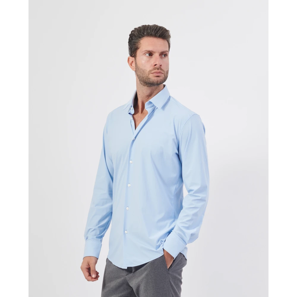 Hugo Boss Blauw Slim Fit Katoenen Overhemd Blue Heren