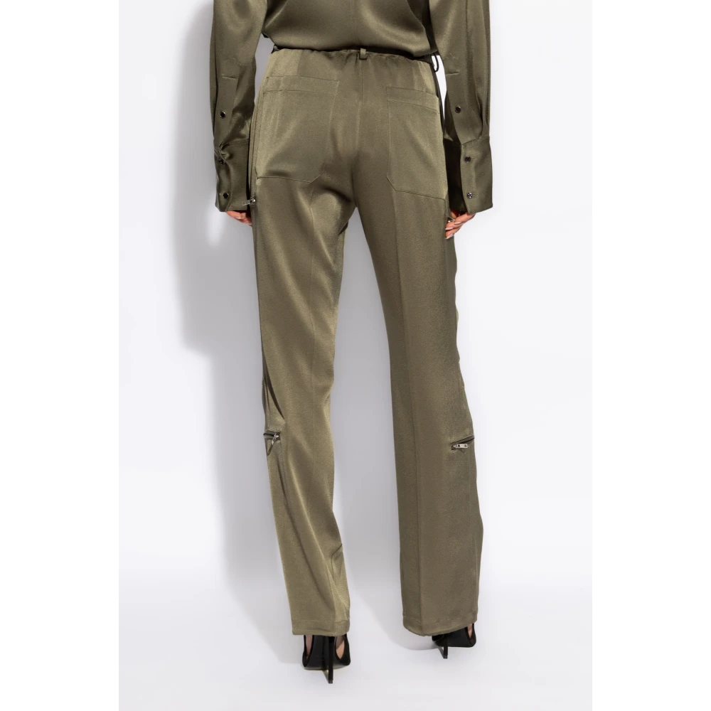 Helmut Lang Broek met talrijke zakken Green Dames