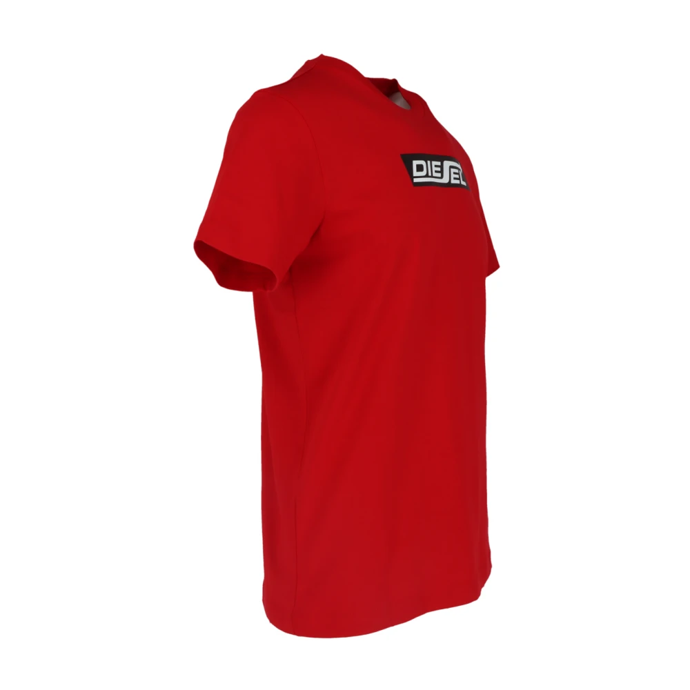 Diesel Grafische Print Dames T-shirt Red Dames