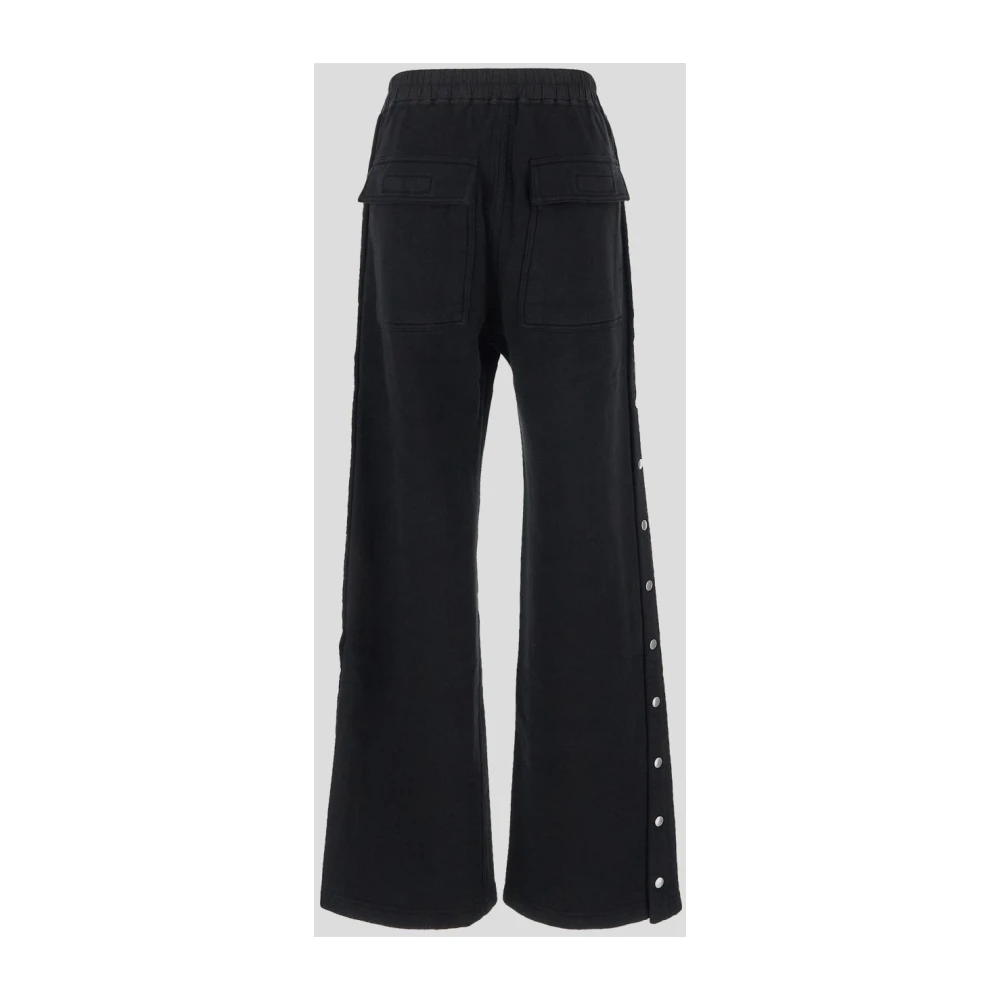 Rick Owens Zwarte Katoenen Geknoopte Broek Black Dames