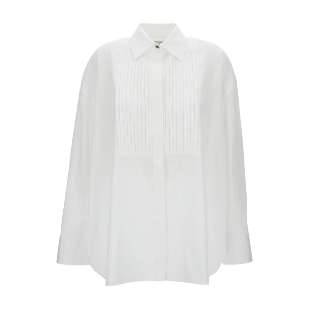 Golden Goose Women's White Shirts, Xs, Oversized Cotton Poplin Shirt