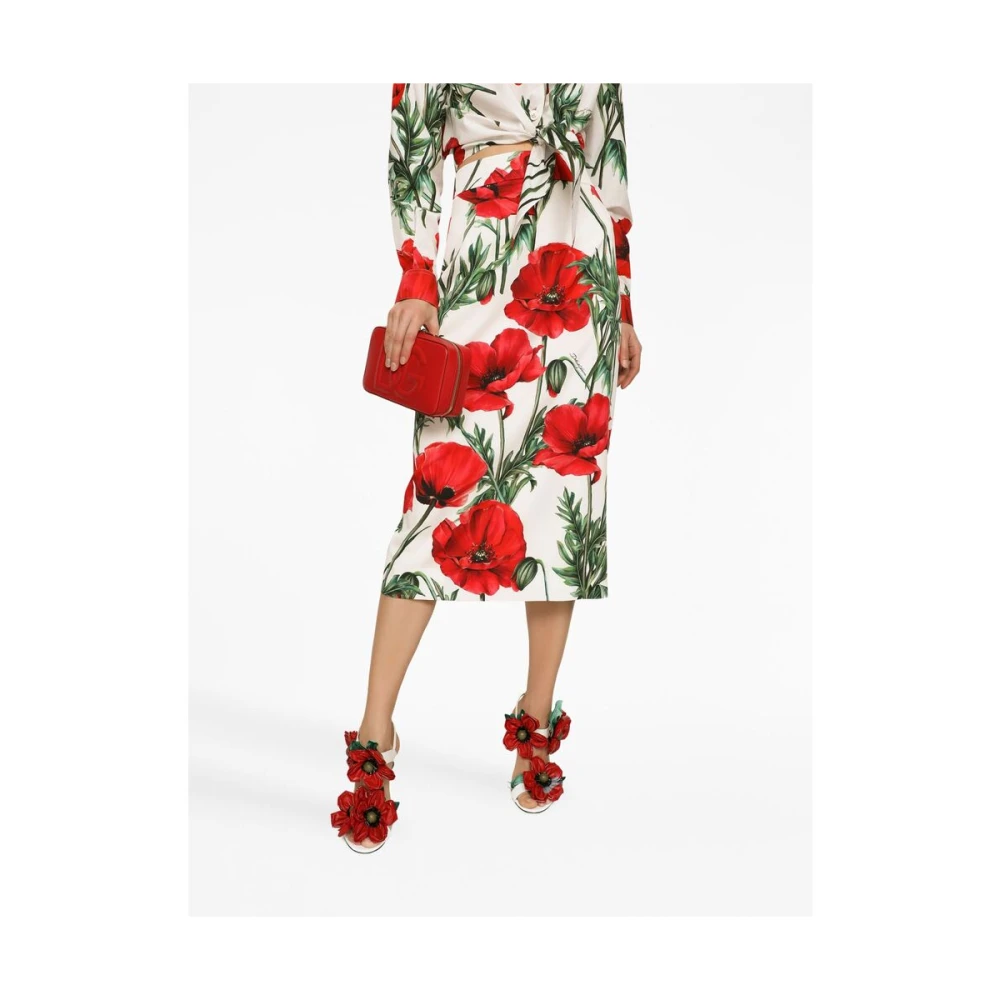 Dolce & Gabbana Rode Gewatteerde Leren Schoudertas Red Dames