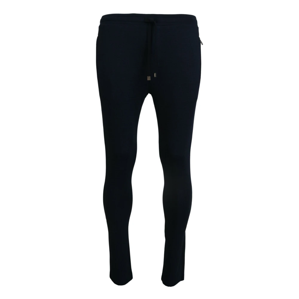 Dolce & Gabbana Blue Mens Sport Cotton Sweatpants Pants - IT46 | S - Image 3