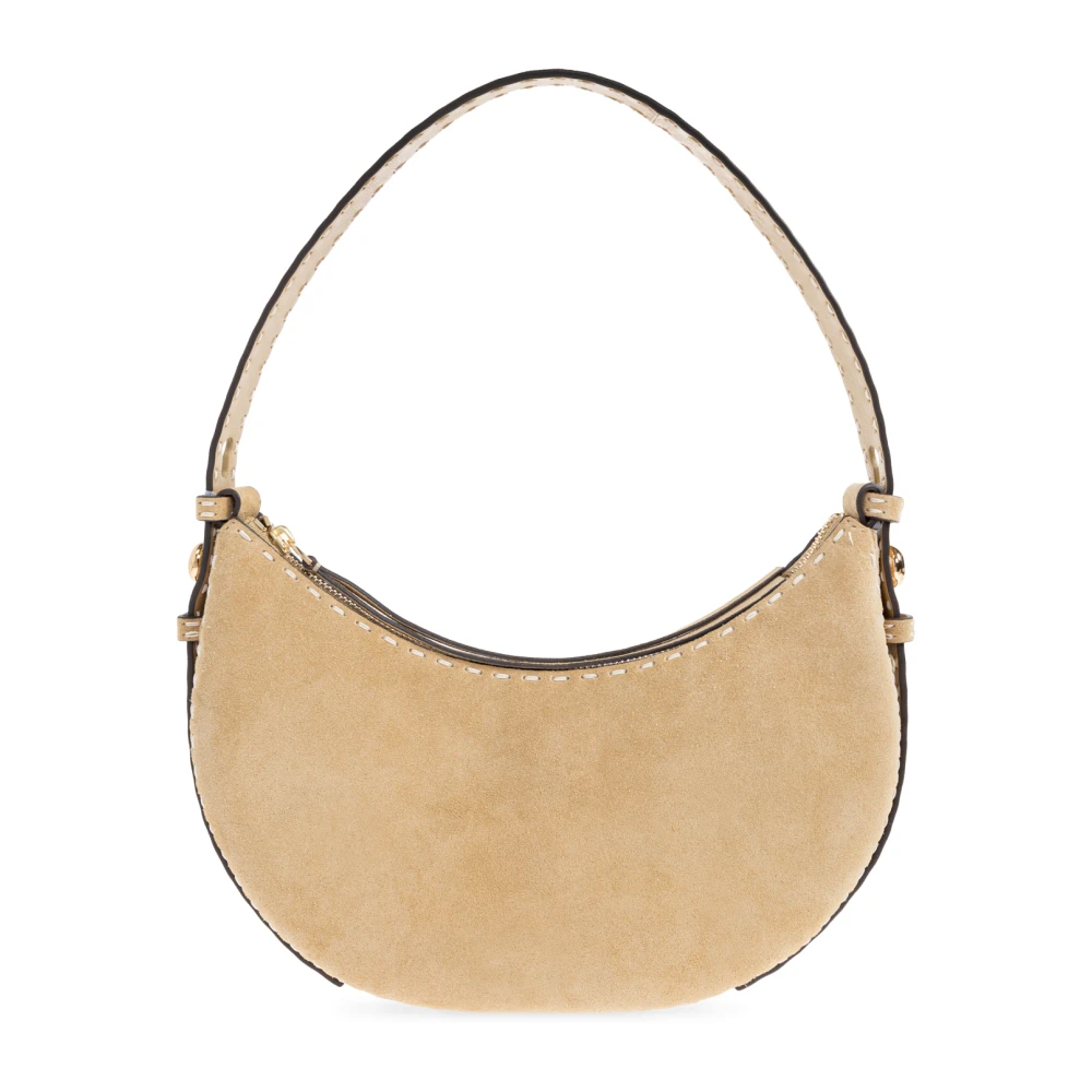 Tory Burch Women's Beige Romy Pick Stitch Shoulder Bag