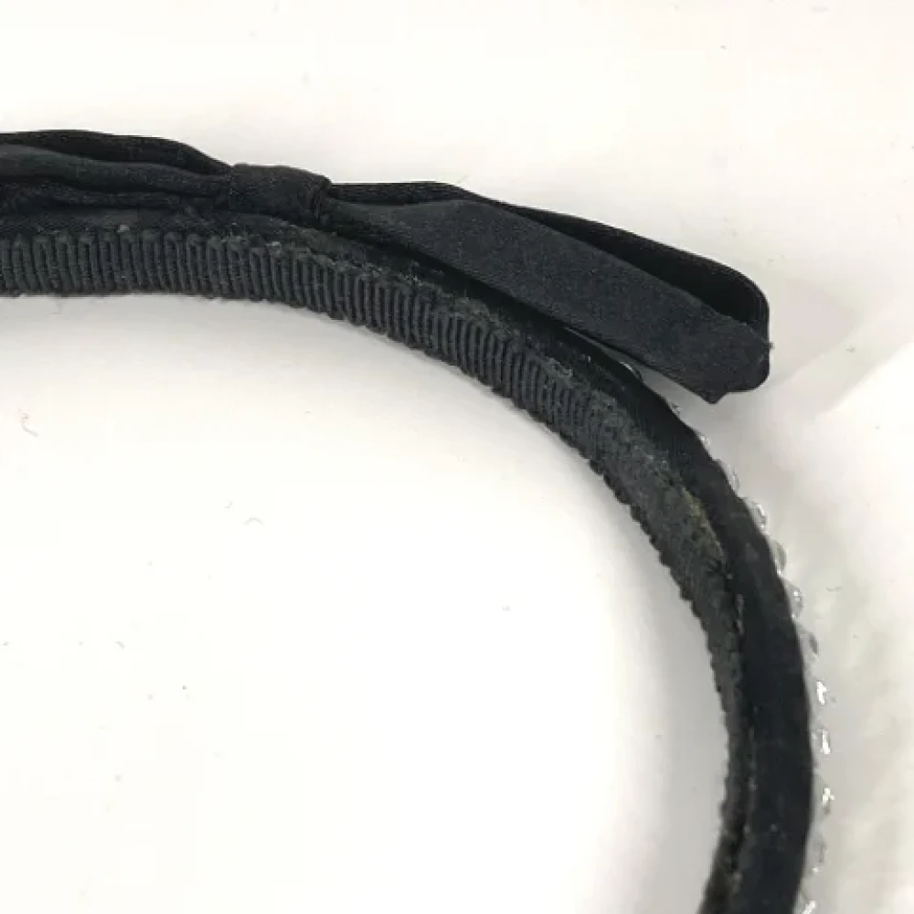 Miu Pre-owned Fabric hair-accessories Black Dames