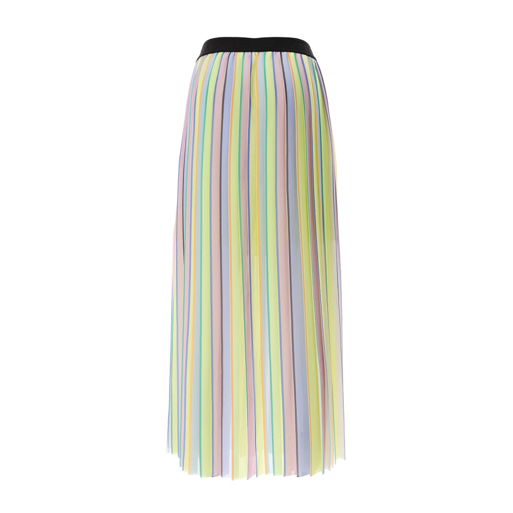 Karl Lagerfeld Multicolor Gestreepte Geplooide Rok Multicolor Dames