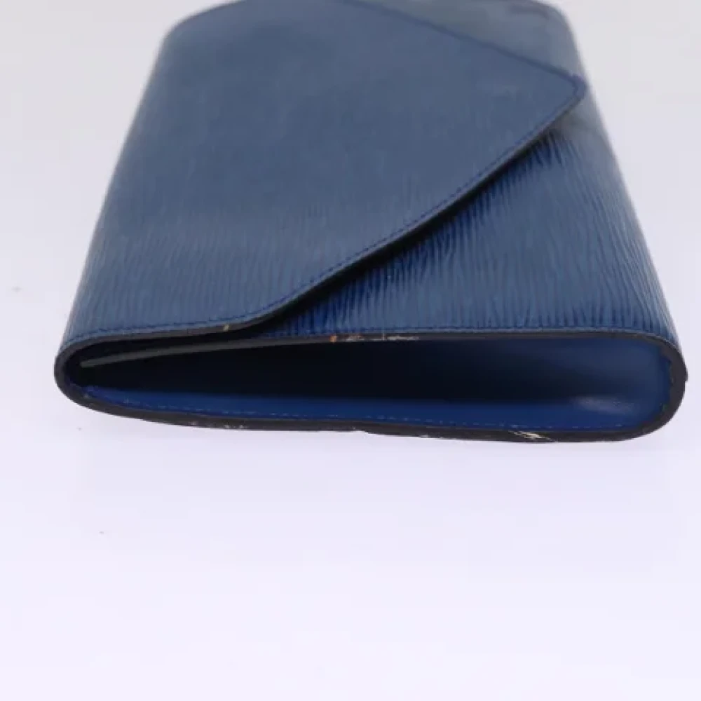 Louis Vuitton Vintage Pre-owned Leather clutches Blue Dames