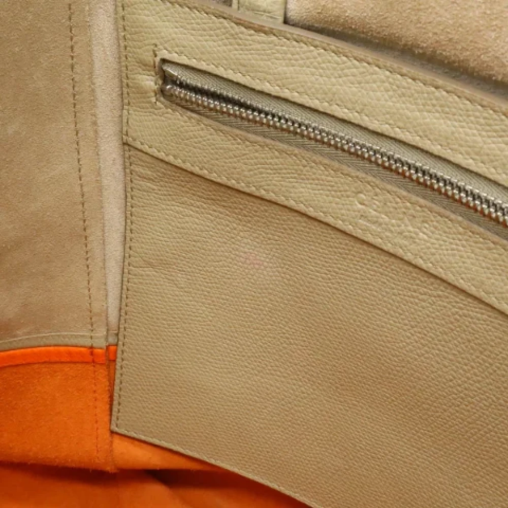 Celine Vintage Pre-owned Leather celine-bags Beige Dames