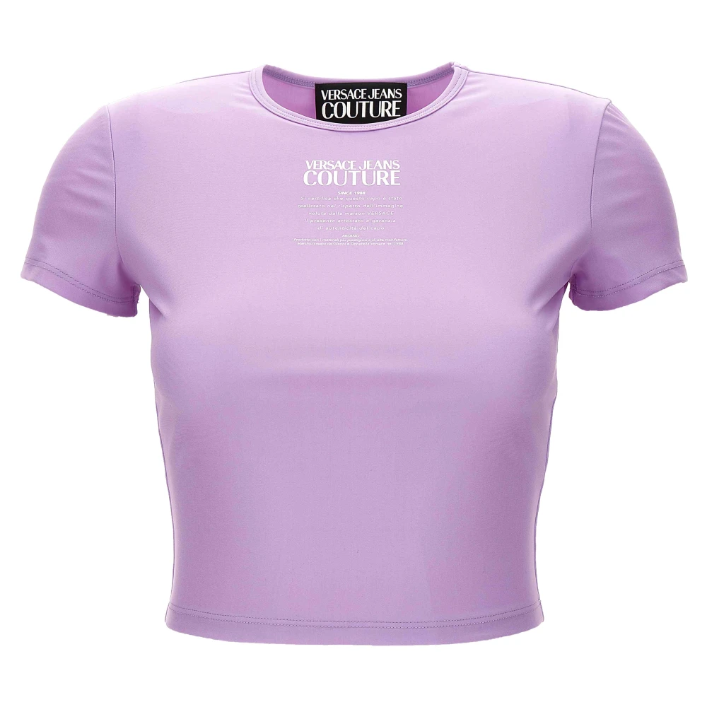 Versace Jeans Couture Stijlvolle T-shirts en Polos Purple Dames