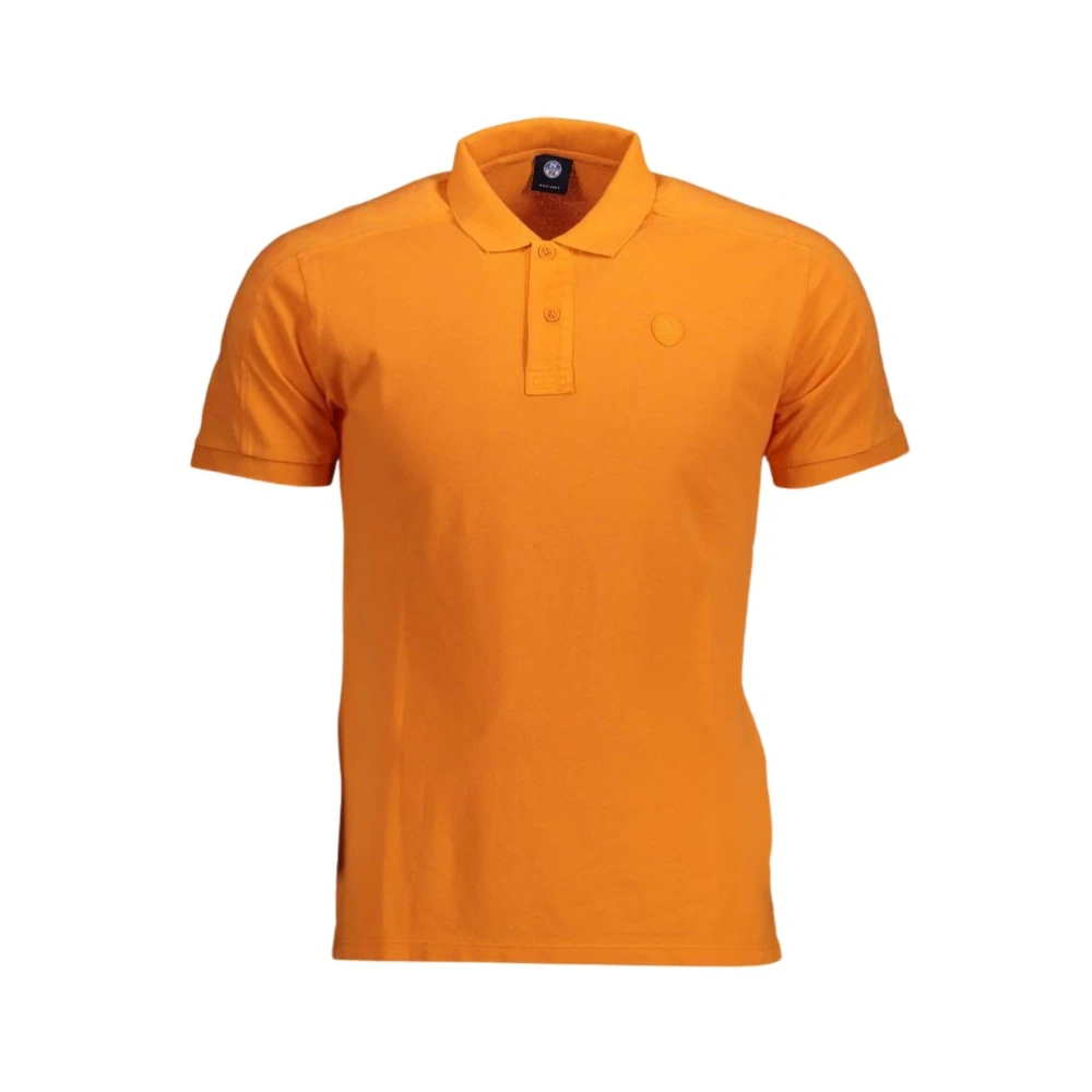 North Sails Mannelijk Oranje Tops Heren, Xl, Katoen, Cotton Polo Shirt