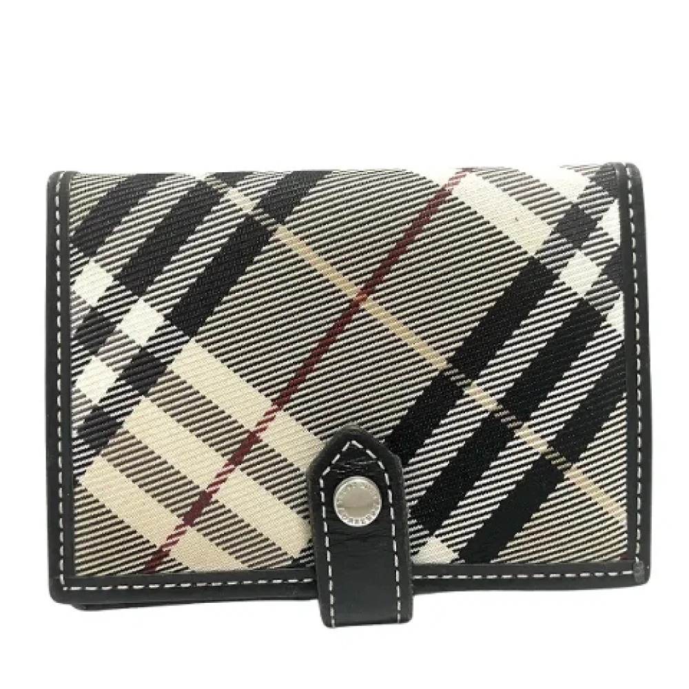 Burberry Vintage Pre-owned Canvas wallets Gray Dames