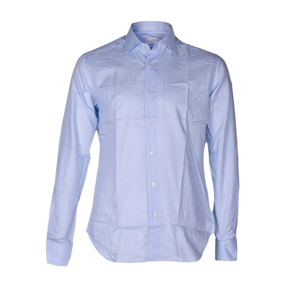 Xacus Blue Formal Shirts, Male, 2XL, Tailored Oxford Cotton Shirt