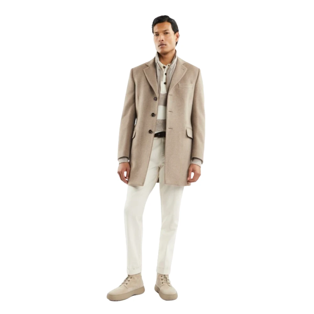 Fay 3-in-1 Dubbele Jas met Vest Brown Heren