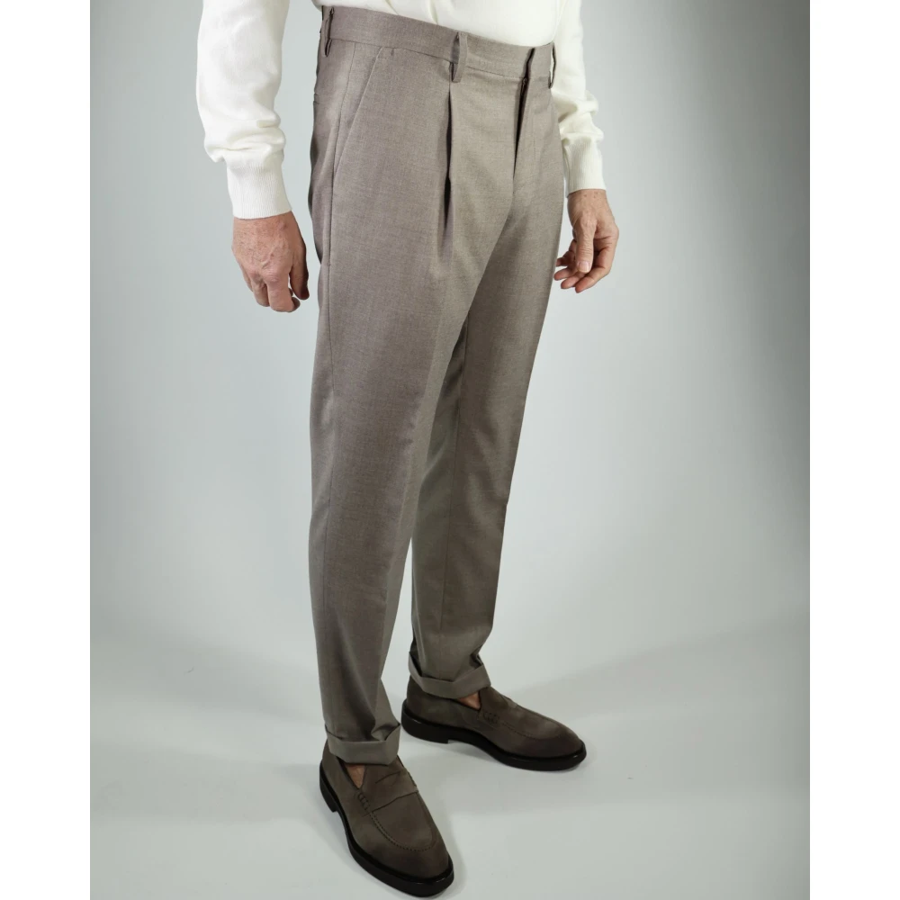 Briglia Dove Grey Wollen Broek Welt Zakken Gray Heren