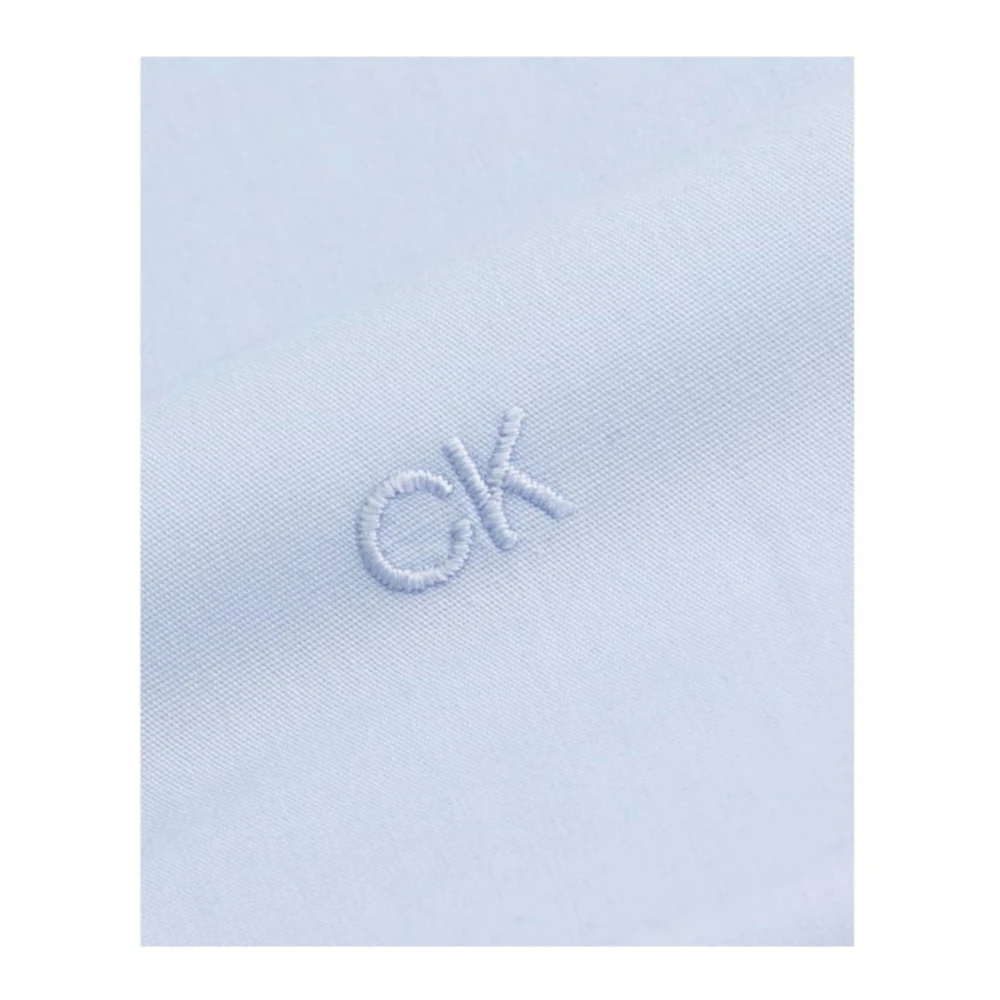 Calvin Klein Heldere Blauwe Slim Fit Overhemd Blue Heren