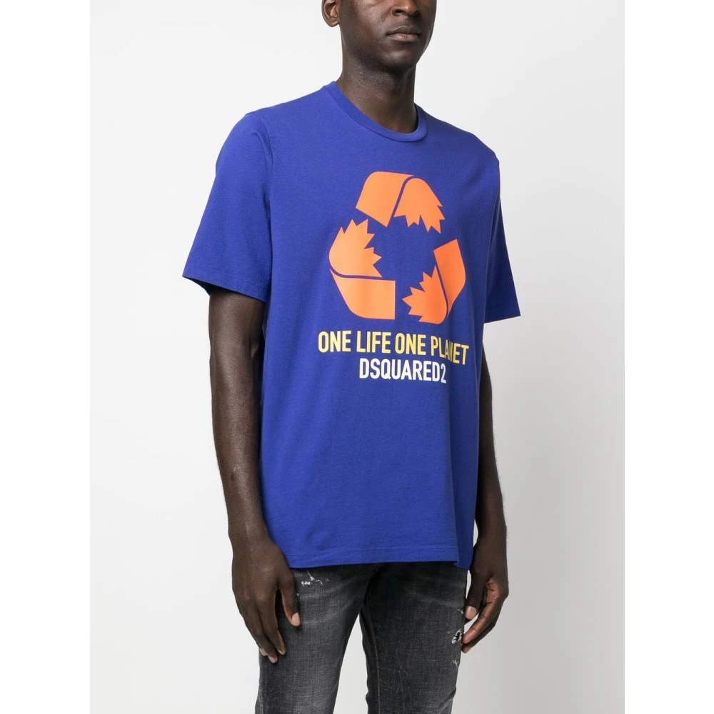 Dsquared2 T-shirts and Polos Blue Heren