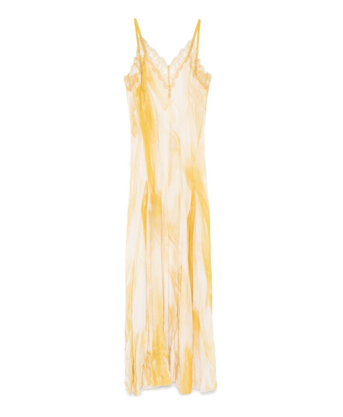 robe-chic-jaune-andamp-blanche