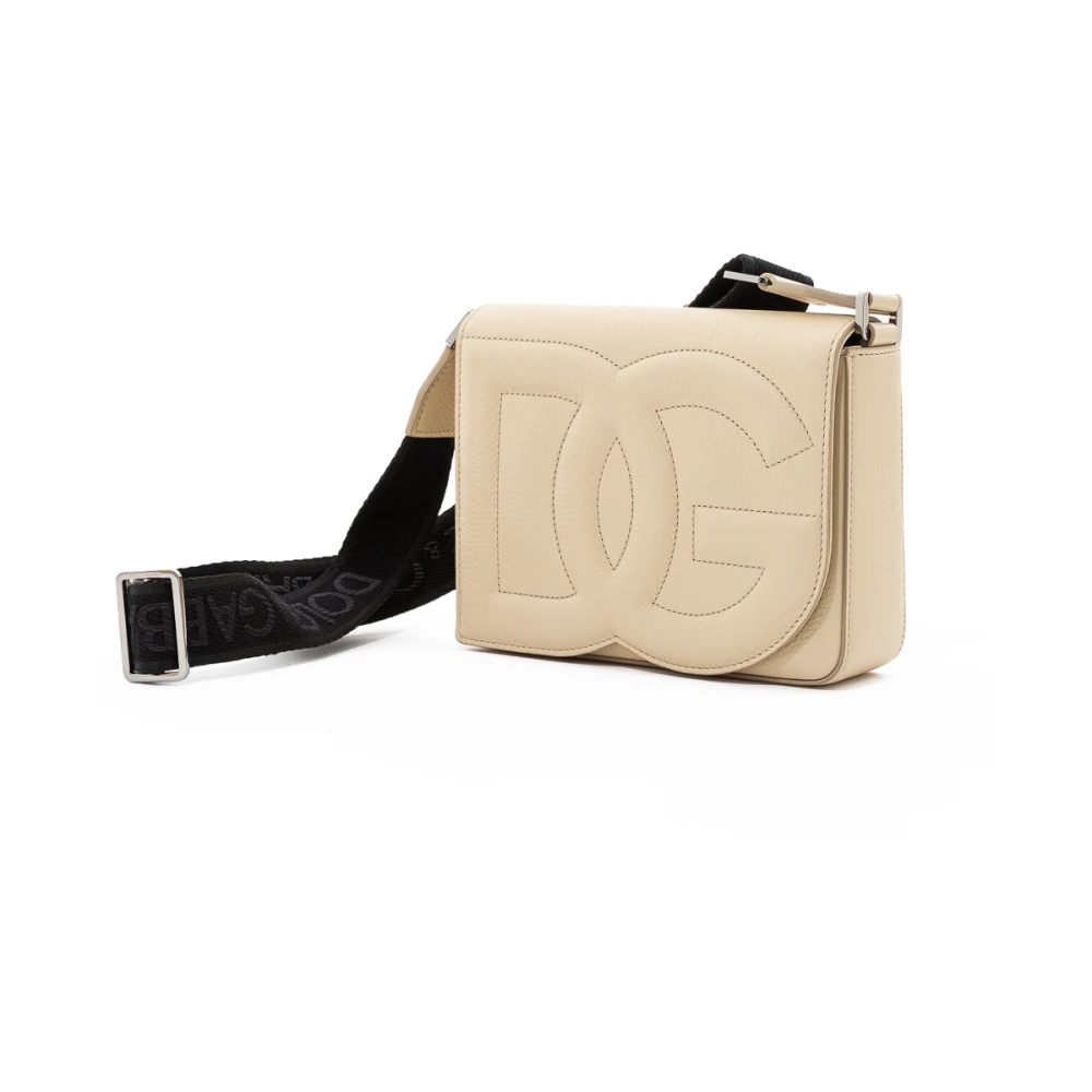 Dolce & Gabbana Logo Schoudertas Beige Heren