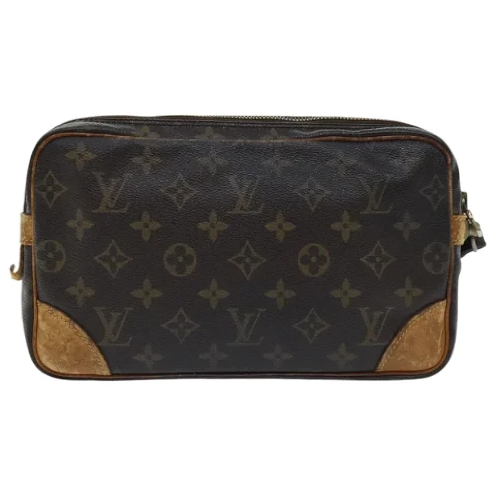 Louis Vuitton Vintage Pre-owned Canvas clutches Brown Dames