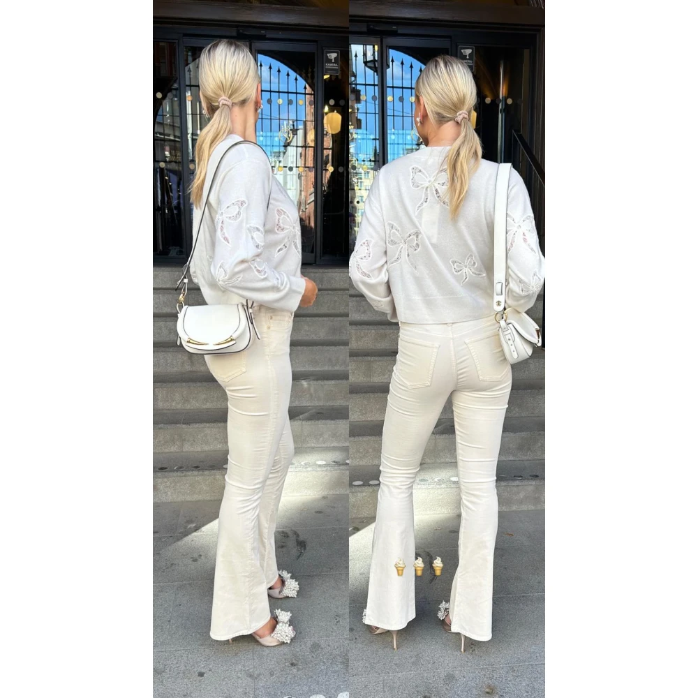 Roberto Cavalli Fang Bang leren schoudertas White Dames