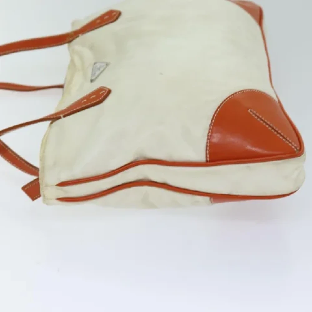 Prada Vintage Pre-owned Nylon totes Beige Dames