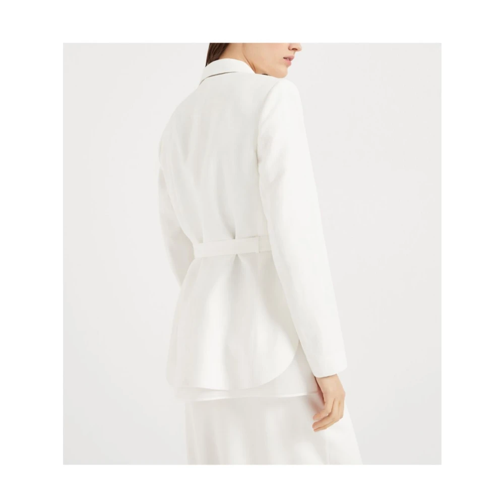 BRUNELLO CUCINELLI Witte jassen voor een stijlvolle look White Dames