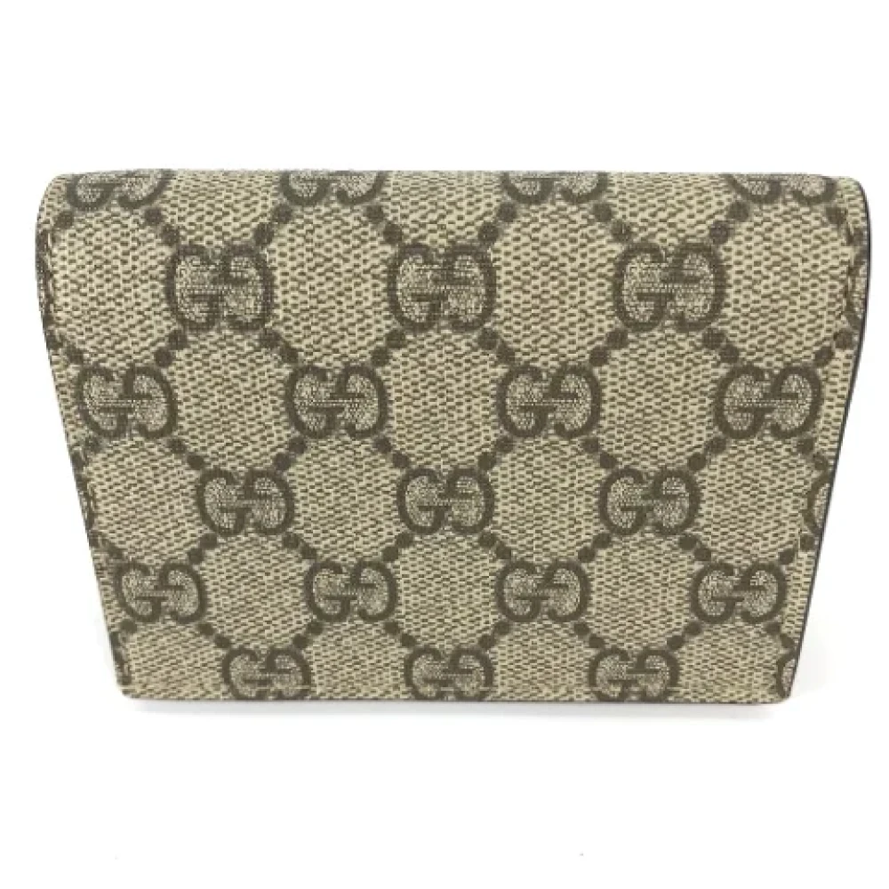 Gucci Vintage Pre-owned Canvas wallets Beige Dames