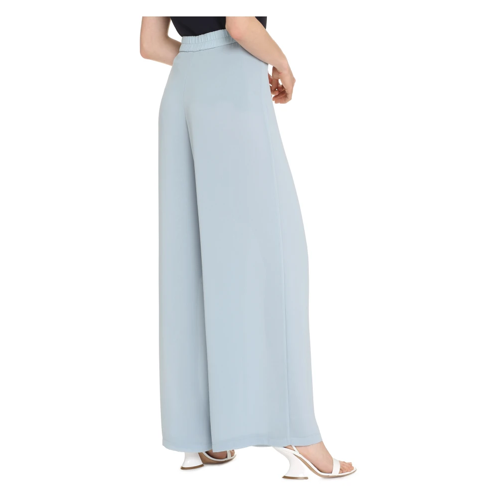 Clips Wijde broek met elastische taille Blue Dames